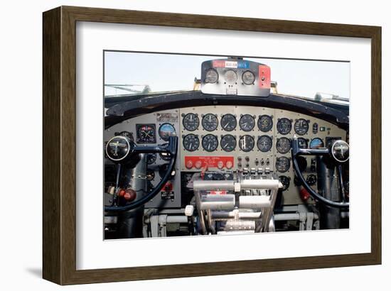 B-52 Stratofortress Flight Deck-null-Framed Art Print