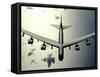 B-52 Stratofortress in Flight over the Pacific Ocean-Stocktrek Images-Framed Stretched Canvas