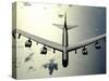 B-52 Stratofortress in Flight over the Pacific Ocean-Stocktrek Images-Stretched Canvas