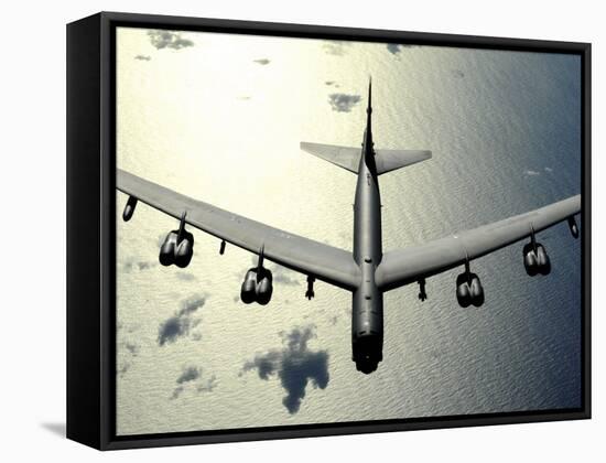 B-52 Stratofortress in Flight over the Pacific Ocean-Stocktrek Images-Framed Stretched Canvas