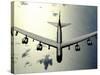 B-52 Stratofortress in Flight over the Pacific Ocean-Stocktrek Images-Stretched Canvas