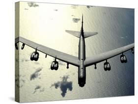 B-52 Stratofortress in Flight over the Pacific Ocean-Stocktrek Images-Stretched Canvas