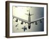 B-52 Stratofortress in Flight over the Pacific Ocean-Stocktrek Images-Framed Photographic Print