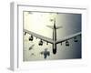 B-52 Stratofortress in Flight over the Pacific Ocean-Stocktrek Images-Framed Photographic Print