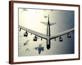 B-52 Stratofortress in Flight over the Pacific Ocean-Stocktrek Images-Framed Photographic Print