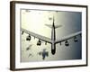 B-52 Stratofortress in Flight over the Pacific Ocean-Stocktrek Images-Framed Photographic Print