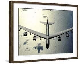 B-52 Stratofortress in Flight over the Pacific Ocean-Stocktrek Images-Framed Photographic Print