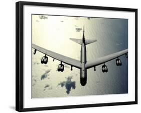 B-52 Stratofortress in Flight over the Pacific Ocean-Stocktrek Images-Framed Photographic Print