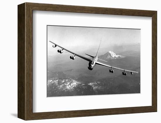 B-52 Stratofortress Mt. Rainier-null-Framed Art Print