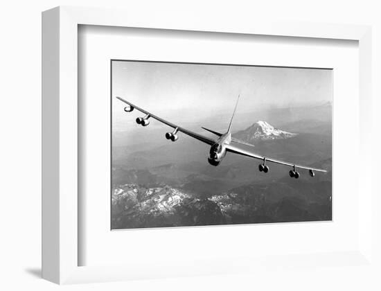 B-52 Stratofortress Mt. Rainier-null-Framed Art Print