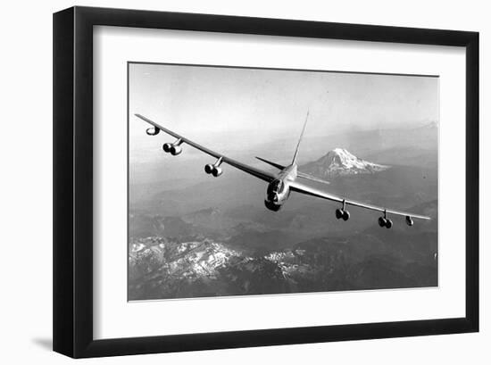 B-52 Stratofortress Mt. Rainier-null-Framed Art Print