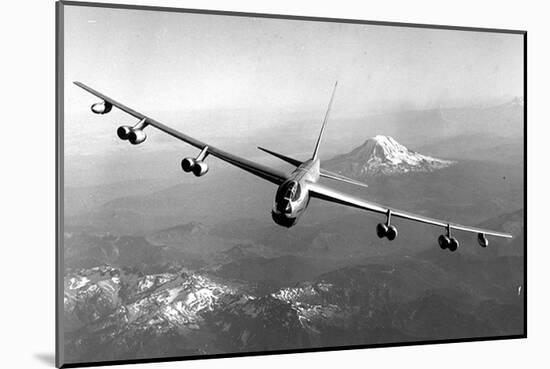 B-52 Stratofortress Mt. Rainier-null-Mounted Art Print