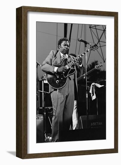 B.B. King, Capital Jazz, Knebworth, 1982-Brian O'Connor-Framed Photographic Print