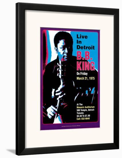 B.B. King - Live in Detroit-Dennis Loren-Framed Art Print
