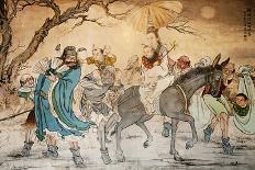 Chinese Classic Wall Drawing-B.B. Xie-Stretched Canvas