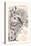 B: BA BE BI BO BU - Bullfinch - Beak - Wood - Bonte - Cradle - Happiness — Branch,1879 (Engraving)-Fortune Louis Meaulle-Stretched Canvas