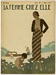 Mother, Child, Seaside-B Baucour-Art Print