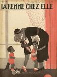 Mother, Child, Seaside-B Baucour-Art Print