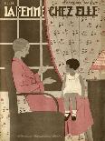 Mother Story-Telling-B Baucour-Art Print