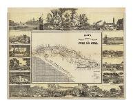Mapa Historico Pintoresca Moderno de al Isla De Cuba, c.1853-B^ & C^ May-Framed Art Print