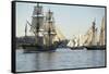 B.C, Victoria. the Brig Lady Washington Is a Reproduction Ship-Kevin Oke-Framed Stretched Canvas