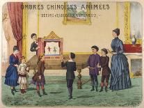 Boy Demonstrates a Toy Theatre to His Brothers Sisters and Mother-B. Couvert-Framed Art Print