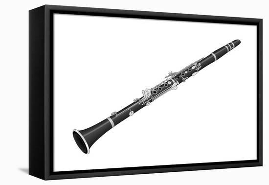 B-Flat Clarinet, Woodwind, Musical Instrument-Encyclopaedia Britannica-Framed Stretched Canvas