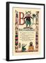 B for Beauty and the Beast-Tony Sarge-Framed Art Print