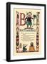 B for Beauty and the Beast-Tony Sarge-Framed Art Print