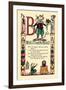 B for Beauty and the Beast-Tony Sarge-Framed Art Print