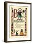 B for Beauty and the Beast-Tony Sarge-Framed Art Print