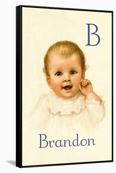 B for Brandon-Ida Waugh-Framed Stretched Canvas