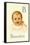 B for Brandon-Ida Waugh-Framed Stretched Canvas