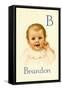 B for Brandon-Ida Waugh-Framed Stretched Canvas