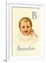 B for Brandon-Ida Waugh-Framed Art Print