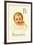 B for Brandon-Ida Waugh-Framed Art Print