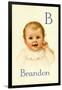 B for Brandon-Ida Waugh-Framed Art Print