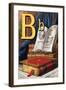 B For the Book That Was Given To Me-Edmund Evans-Framed Art Print