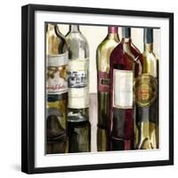 B&G Bottles Square I-Heather French-Roussia-Framed Art Print