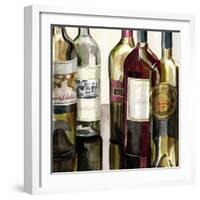 B&G Bottles Square I-Heather French-Roussia-Framed Art Print