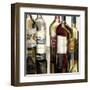 B&G Bottles Square I-Heather French-Roussia-Framed Art Print