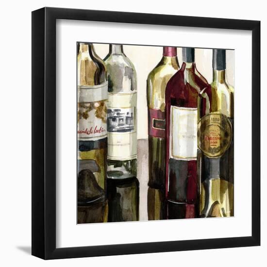 B&G Bottles Square I-Heather French-Roussia-Framed Art Print