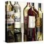 B&G Bottles Square I-Heather French-Roussia-Stretched Canvas