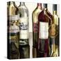 B&G Bottles Square I-Heather French-Roussia-Stretched Canvas