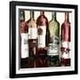 B&G Bottles Square II-Heather French-Roussia-Framed Art Print