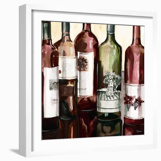 B&G Bottles Square II-Heather French-Roussia-Framed Art Print