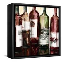 B&G Bottles Square II-Heather French-Roussia-Framed Stretched Canvas