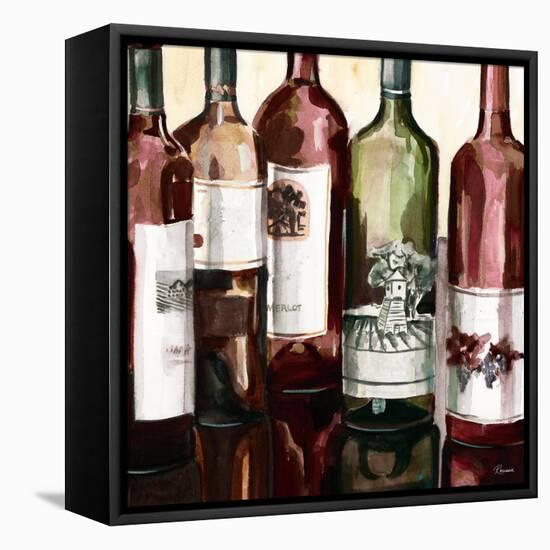 B&G Bottles Square II-Heather French-Roussia-Framed Stretched Canvas