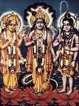 Triad of the Three Major Hindu Gods-B. G. Sharma-Art Print
