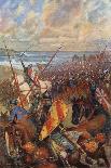 The Landing of William the Conqueror in England, 28 September 1066-B. Granville Baker-Giclee Print